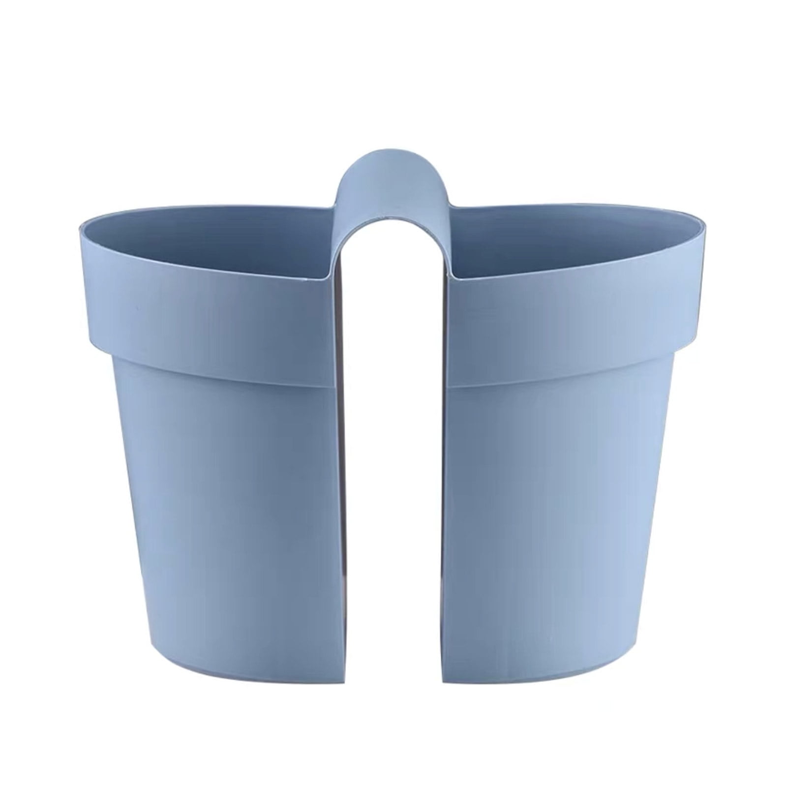 SDFGTstore Double-Sided Hanging Rail Planter Deck Flower Pot Plant ...