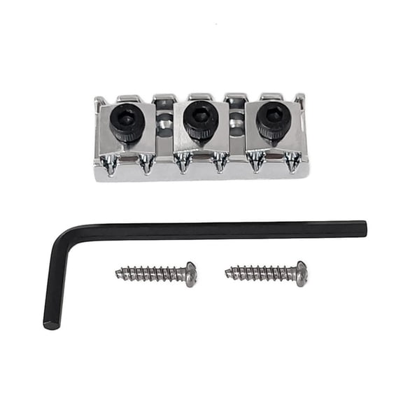 SDFGTstore Double Tremolo Bridge Lock 42mm 43mm Zincs Alloy Material 3 Finishes Easy Setups For String Security Guitars