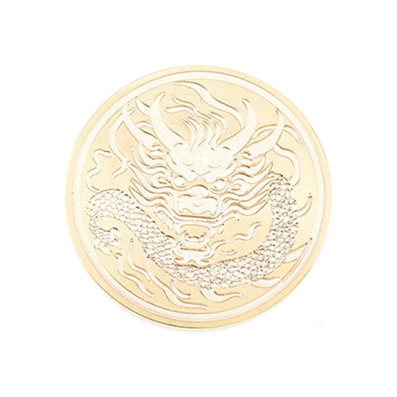 SDFGTstore Dragon Pattern Wax Seal Stamp Head Replacements for Chinese New Year Gift Card