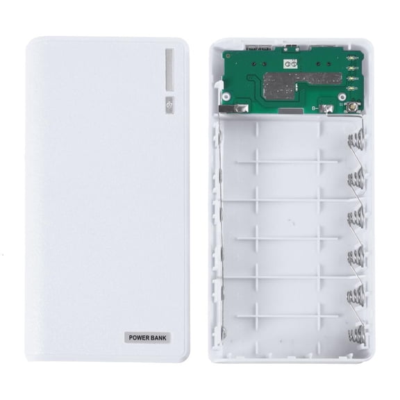 SDFGTstore Dual USB Power Bank 6x 18650 External Backup Battery Charger Box for Case For Ph