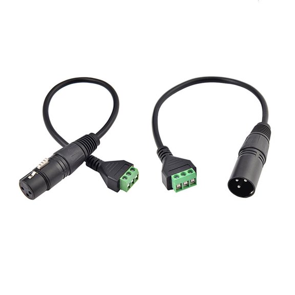 SDFGTstore Durable Copper Conductor Audios Interconnect Cables 3 Pin Female Type