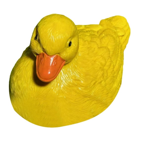 SDFGTstore Durable Resin Floating Duck Garden Pond Decoration Natural Looking Outdoor Use