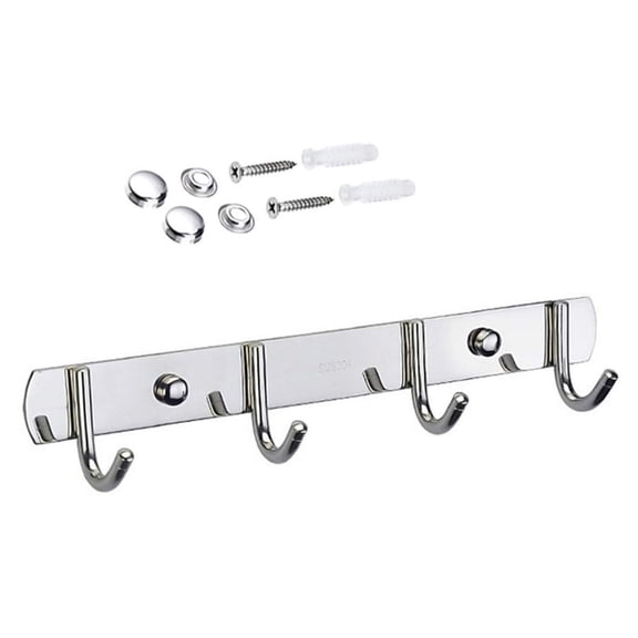 SDFGTstore Durable Stainless Steel Hook Rack Multipurpose Hook Rack Practical Hangers for Efficient Storage in Small Spaces