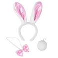 thumbnail image 1 of SDFGTstore Easter Rabbit Ears Headwear Hair Hoop Rabbit Ears Headbands Bowtie Tail, 1 of 15