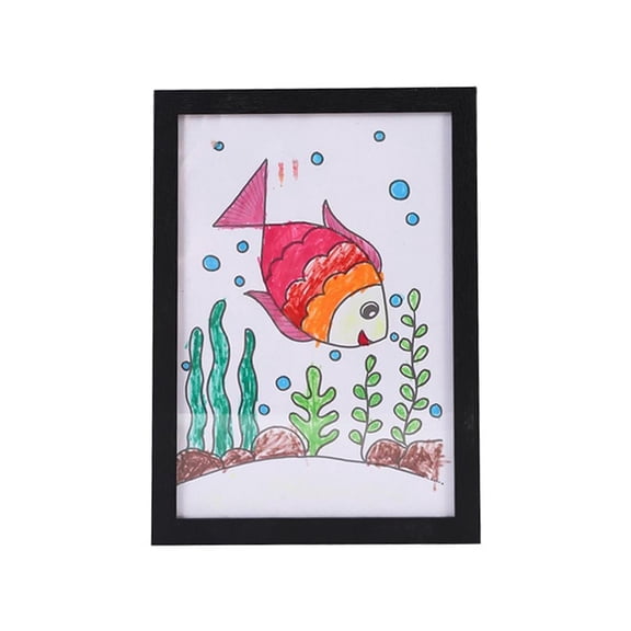 SDFGTstore Easy Change Magnetic Closures Photo Frame Solid Wood Picture Storage Frame Memory Display Case For Home Office Decors