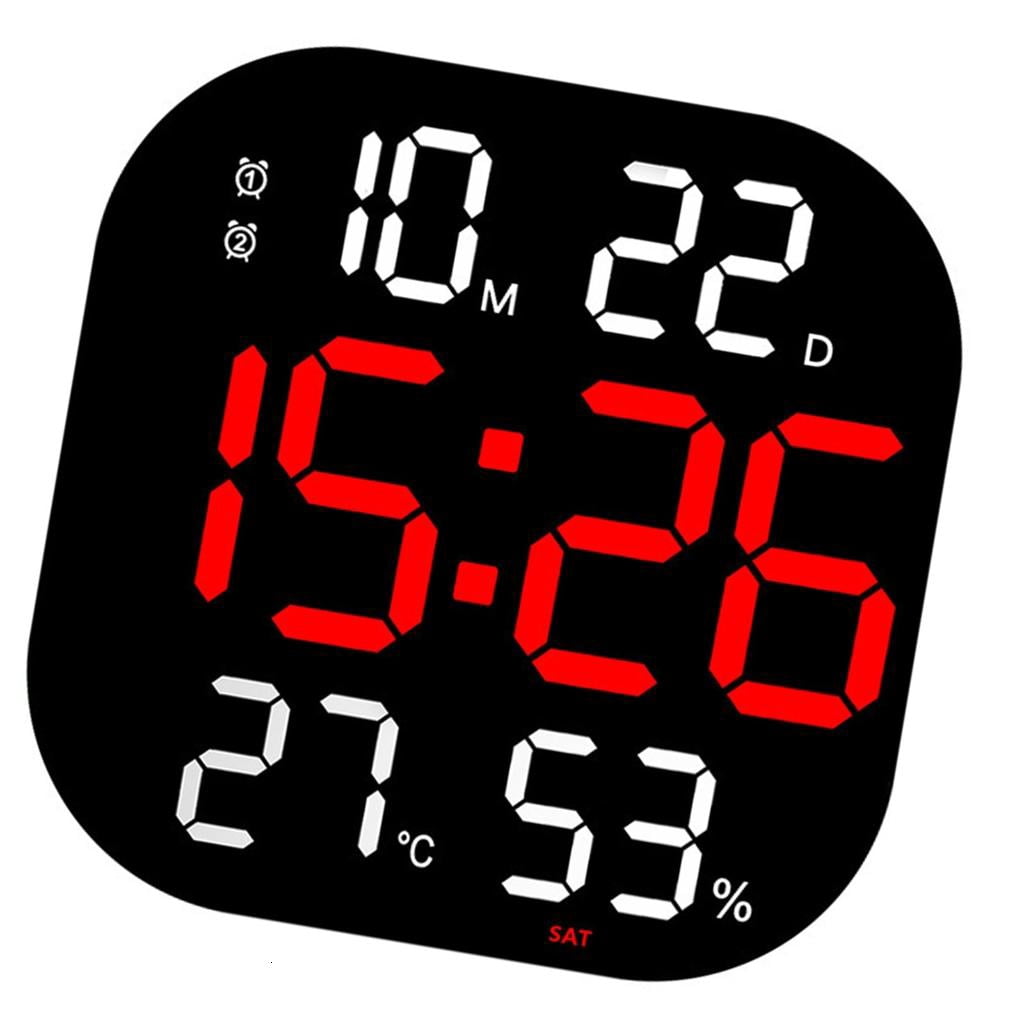SDFGTstore Easy Setups Digital Wall Clock for and Seniors Large LED ...