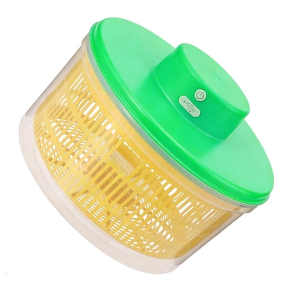 SDFGTstore Electric Salad Spinner Rechargeable Vegetable Dryer For Home Kitchens Enduring