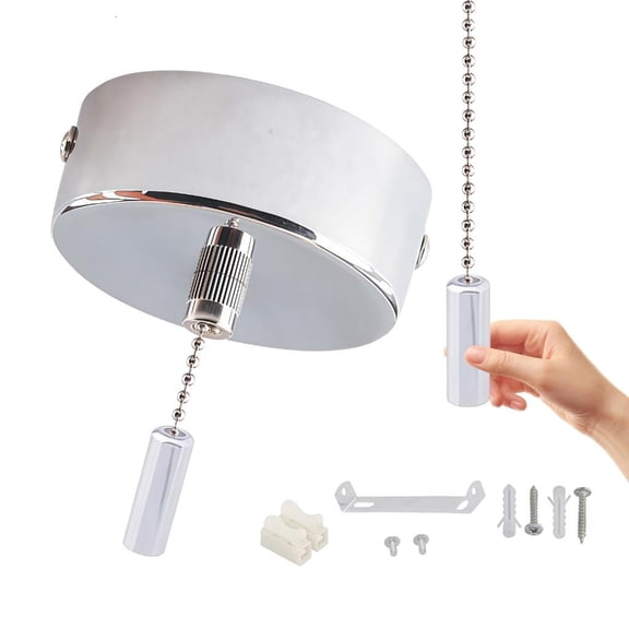 SDFGTstore Electric Style Pull Chain Switches 60mm Diameter Control Device for Ceiling Light