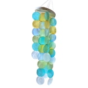SDFGTstore Elegant Colored Capiz Shells Wind Chimes for Outdoor or Indoor Garden Decoration