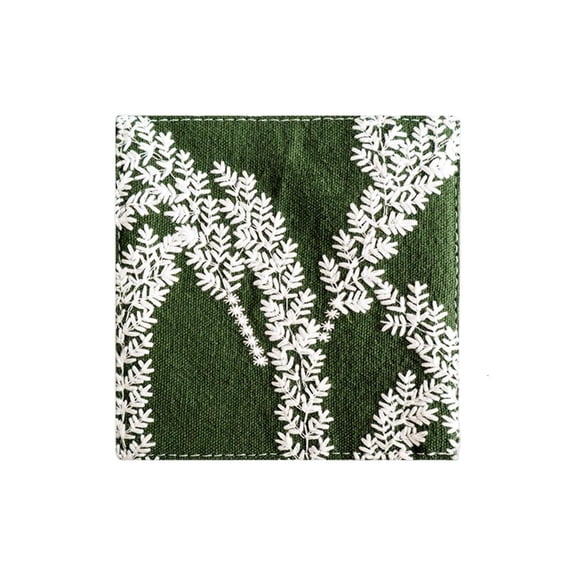 SDFGTstore Elegant Double Side Cotton Linen Coasters Drink Mat For Dining And Living Room