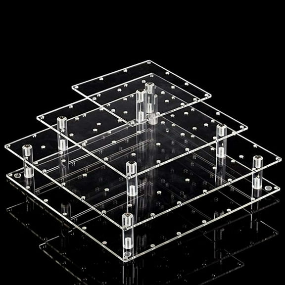 SDFGTstore Elegant Lollipop Display Stand 4 Tiers Clear Acrylic 56 Holes Candy Organizer