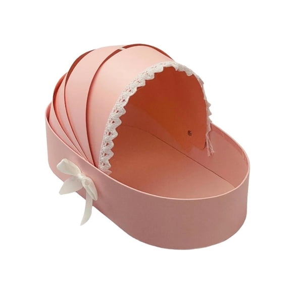 SDFGTstore Empty Showers Flower Basket Cradle Gift Box For Wedding Birthday Valentines