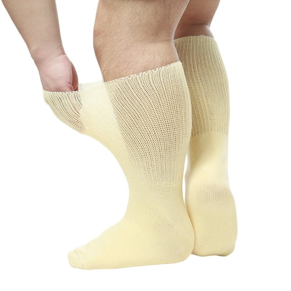 SDFGTstore Extra Wide Socks for Swollen Feet Wide Bariatric Socks Diabetic Socks Unisex
