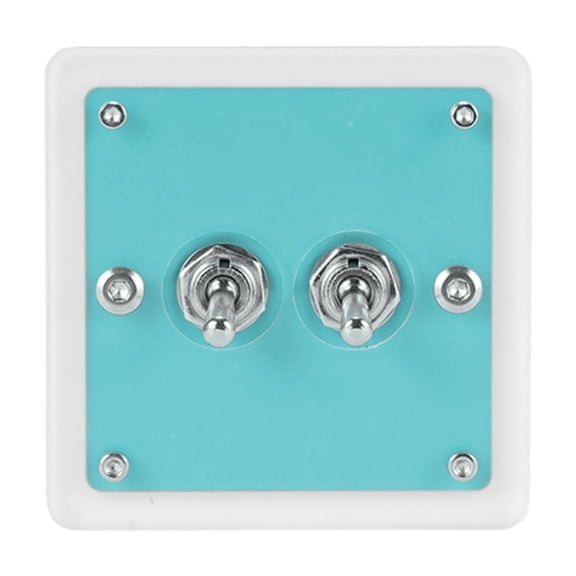 SDFGTstore Fashion Acrylic Single/Double Control Toggles Wall Switches Panel for Homeowner