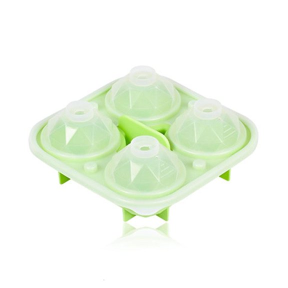 SDFGTstore Fashion Rhombus-Ice-Cubes Tray Mold with Lid Food Grade Ice-Cubes Molds Whiskey