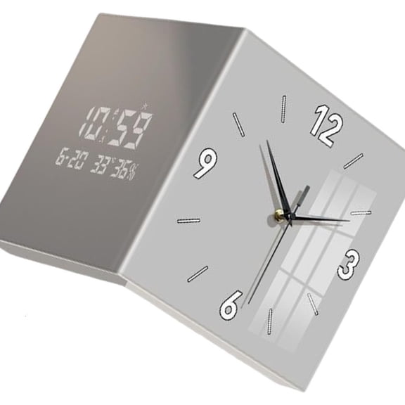 SDFGTstore Acrylic Square Double Sided Digital Wall Clock for Practical Time Management