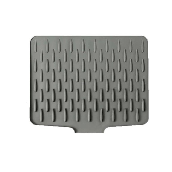 SDFGTstore Flexible Kitchen Counter Mat Heat Resistant Surfaces Sloped Drying Design Pad