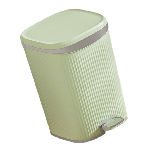 SDFGTstore Foot Operated Garbage Bin Garbage Can Solid Plastic Trash Can for House