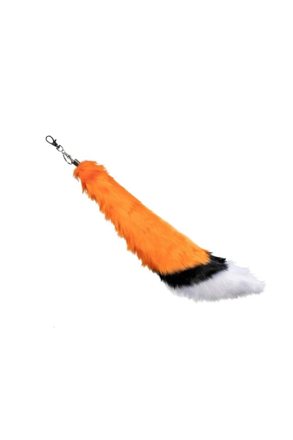 Foxes Tail Keychain Cosplays Toy Foxes Tail Keyring Bag Hangings Pendant Charm