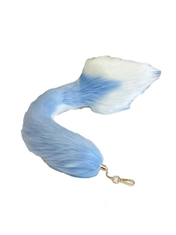 Foxes Tail Keychain Wolf Tail Keyring Cosplays Toy Foxes Costume Bag Hangings Charm Pendant Handbag Accessorie