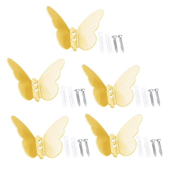 SDFGTstore Functional Butterfly Hanging Hooks In 304 Stainless Steel For Household Use