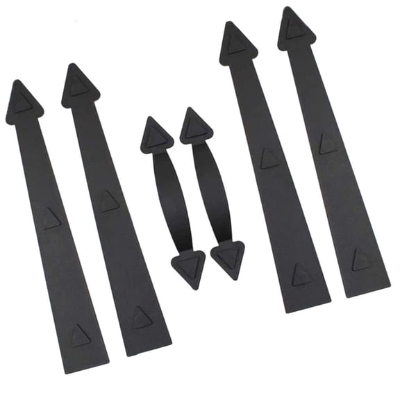 SDFGTstore Garage Door Magnetic Decoration Set 6PCS Faux Hardware Trim Fast Upgrades