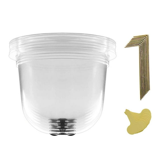 SDFGTstore Garden Cloche Clear Bells Covers Freeze Protections Humidity Dome Plastic Dome