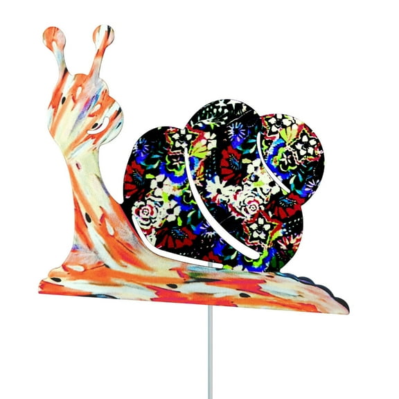 SDFGTstore Garden Decor for Outside 17 Inch Snail Decorative Garden Stakes Spring Decor Metal Yard Art Sign for Outdoor Lawn Decor