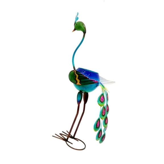 SDFGTstore Metal Planter Flamingo Peacocks Gift for Women Outdoor Planter Flamingo Decors