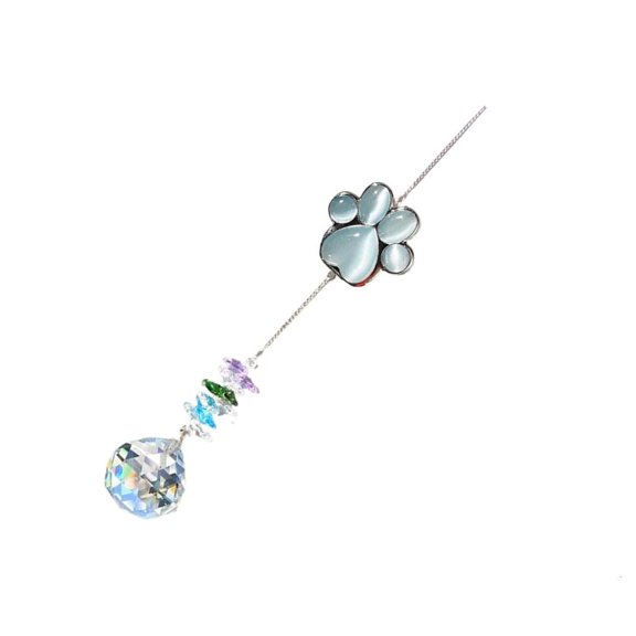SDFGTstore Gardens Wind Chimes Decoration Pendant And Paws Charm To Generate Rainbows Light For Peaceful Remembrances Of Pet