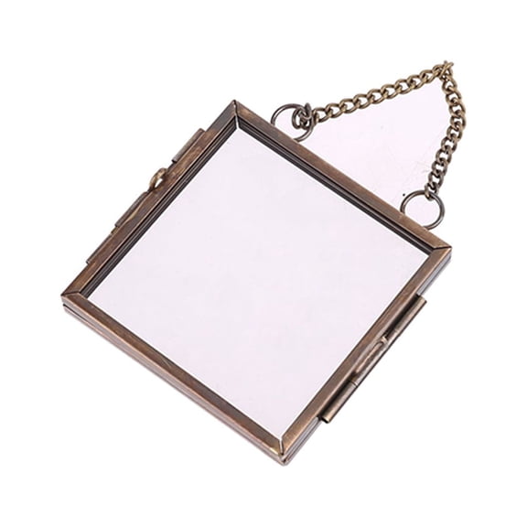 SDFGTstore Glass Metal Photo Picture Frame DIY Hanging Flower Plant Specimen Display Holder Home Office Decor