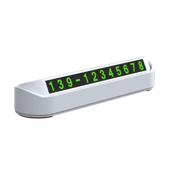 SDFGTstore Glow Cellphone Number Plate Car Temporary Parking Card Plate Hide Phone Number Plate Automotive Interior Accessory