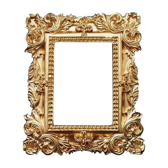 SDFGTstore Golden Retro Photo Frame Nail Art Jewelry Decoration Display Frames for Home Decor Photography Background Photo Props