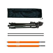 SDFGTstore Golf Swing Trainer With Aluminum Alloy Stand And Foam Rod Practice Tool