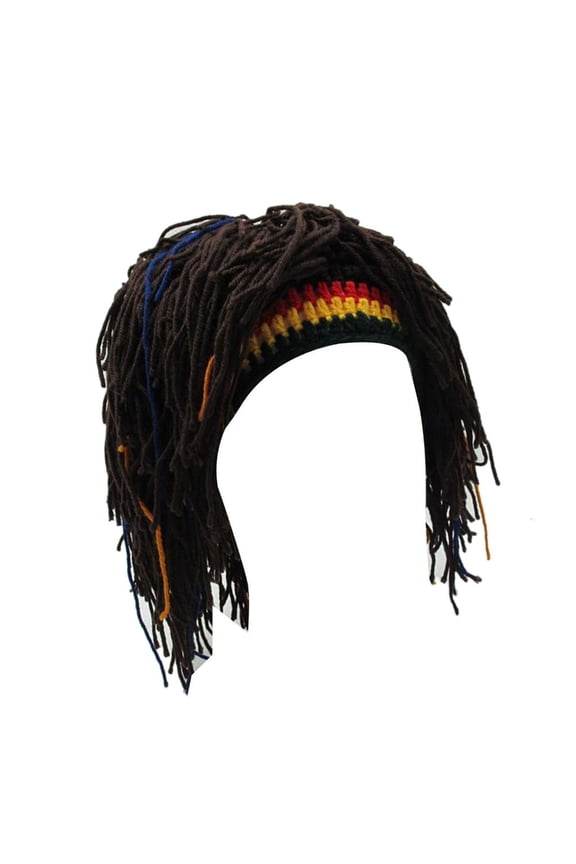 Hairs Style Rastas Wigs Beard Hat Caps Handmade Crochet Hat Warm Winter Hat Funny Beanied Hat with Dreadlocks