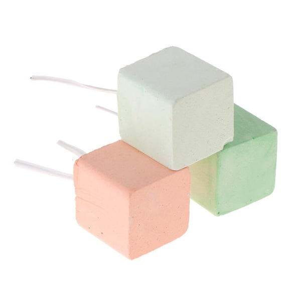 SDFGTstore Hamster Teeth Grinding Chinchilla Cube Block Bites Calcium Stone Bunny Chew Toys