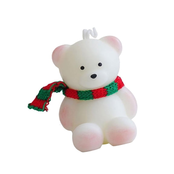 SDFGTstore Handcrafted Cartoon Bear Scented Candle Autumn Festival Home Decoration Scented