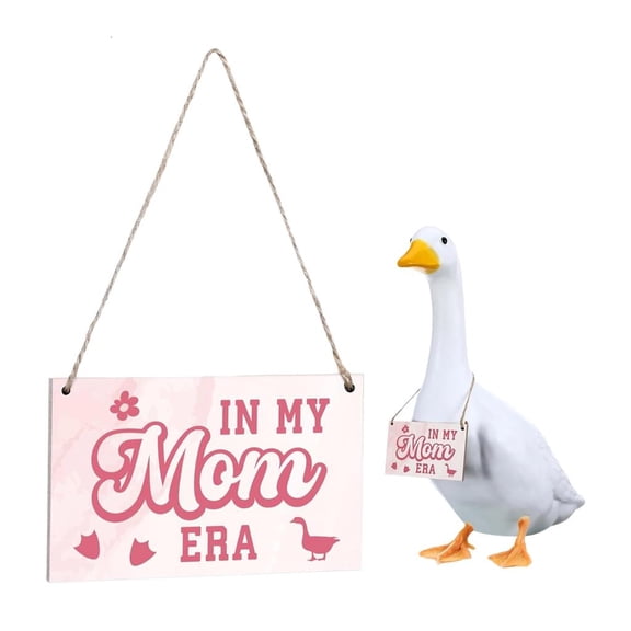 SDFGTstore Guard Gooses Sign Pine Wood Outdoor Security Plaque for Porch Decoration