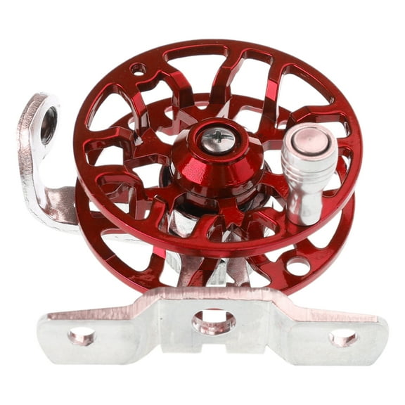 SDFGTstore Handheld 53mm Fly Wheel for Trout Pike Ice Fishing Tackle Fishing Reel Aluminum Alloy 50g Lightweight Upgraded Base