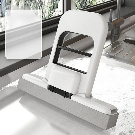 SDFGTstore Handheld Foldable Mop Cleaning Tool Wet Dry Use Cotton Foam Mop For Home Use