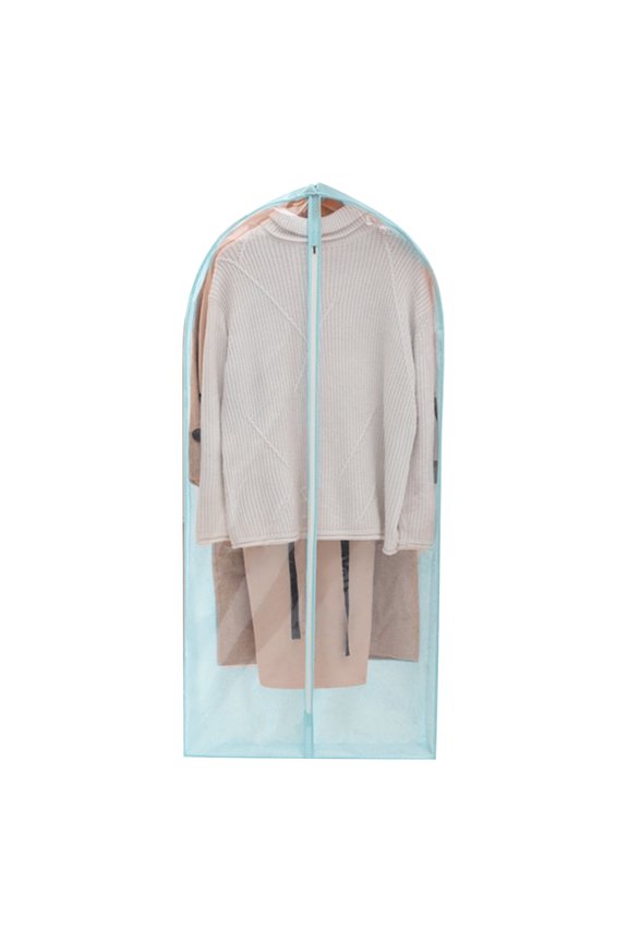 Hanging Garment Bag with Zipper Clothes Dress Suit Coat Clear Dust Cover Pouch
