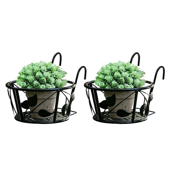 SDFGTstore Hanging Metal Plant Shelf For Balcony Window Garden Homes Decorative Organizers