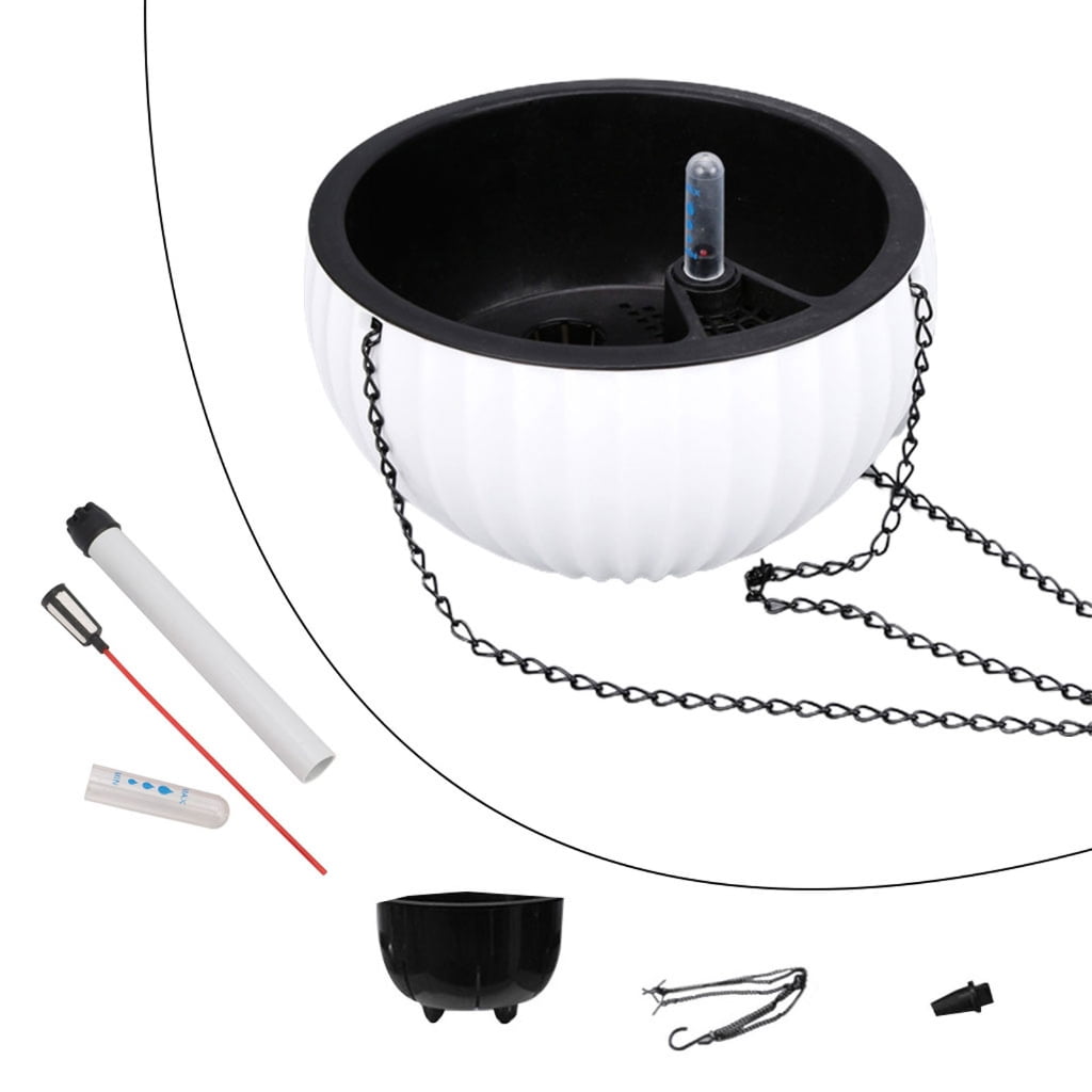 SDFGTstore Hanging Planter with outer Basin , Inner Basket for Easy Planting Baskets