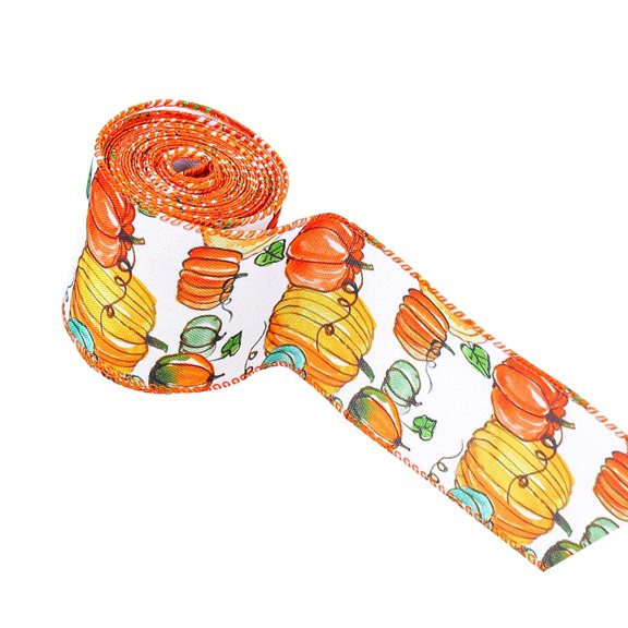 SDFGTstore Harvest Beauty Decorative Harvest Ribbon Showcasing Maple Motif Perfect for Party Tool and Fashion Hair Accessories