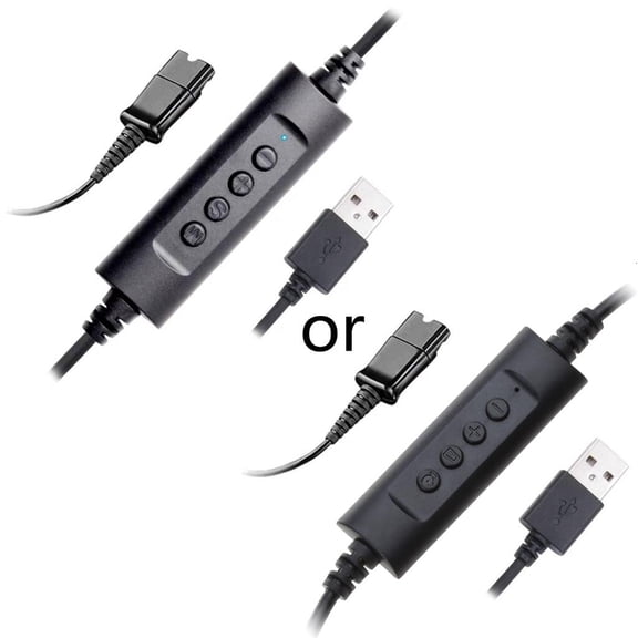 SDFGTstore Headset Quick Disconnect QD Cable to USB Plugs Adapter USB-QD Headset Cable Headset Quick Disconnect Connector to USB