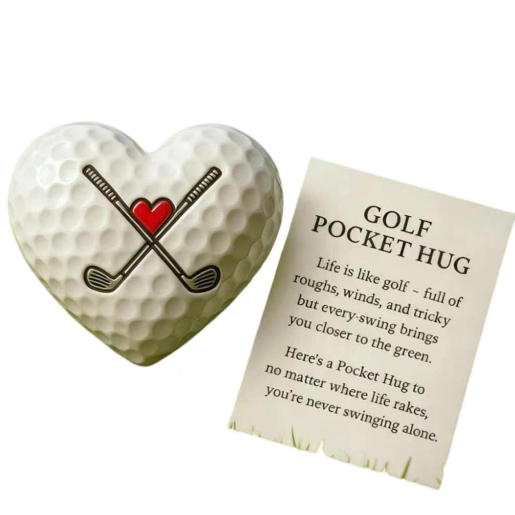 SDFGTstore Heart Shape Golf Tokens With Inspirational Message Card ...