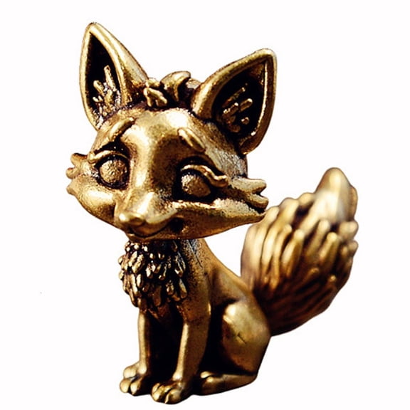 SDFGTstore Heavy Solid Brass Sculpture Antique Finish Table Decoration Stable Base For Living Room Study Room