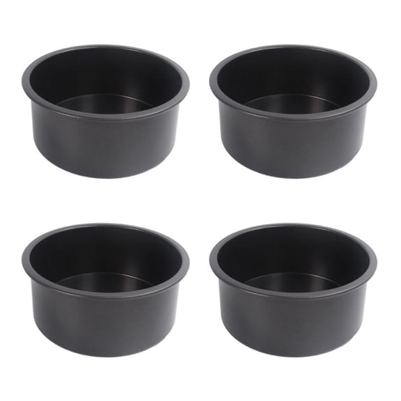 SDFGTstore Heighten 4 Inch Cake Mold Removable Bottom Aluminum Alloy Cake Baking Tray