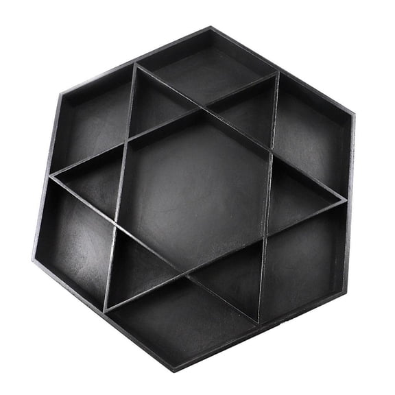 SDFGTstore Hexagon Serving Tray Wood Material Perfect for DIY Enthusiasts and Gift Shops