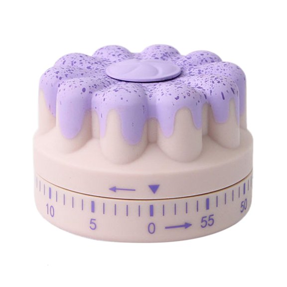 SDFGTstore Household Kitchen Cartoon Pudding Mechanical Counters Clock For Cooking Timing Cooking Timer Baking for Time Durable Gif